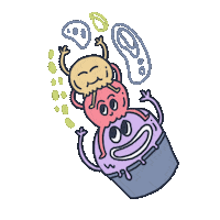 Happy Ice Cream Sticker by Three Folks