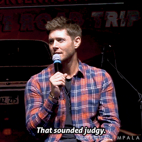 aborddelimpala giphyupload jensen ackles aborddelimpala judgy GIF