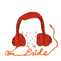 MacmillanAudio pride lgbtq listen headphones Sticker