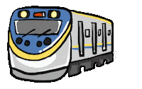 Train 火車 Sticker