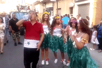 Homs Locals Dance at Street Parade With War Close By