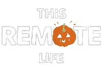 PS260 halloween work remote pumkin Sticker