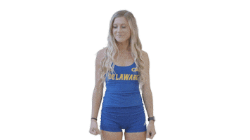 Track And Field Flex Sticker by Delaware Blue Hens