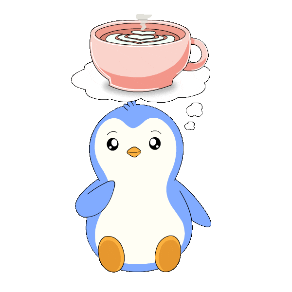 Tired Good Morning Sticker by Pudgy Penguins
