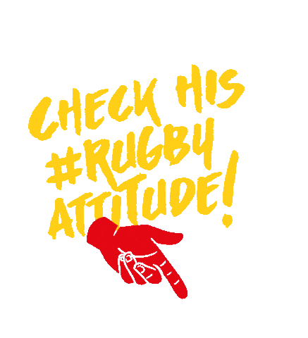 Belgium_Rugby giphyupload rugby check attitude Sticker