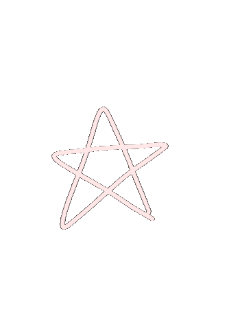 myeliza pink star lines myelizaa Sticker