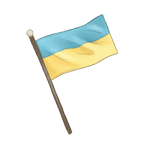 suisigart giphyupload blue yellow flag Sticker