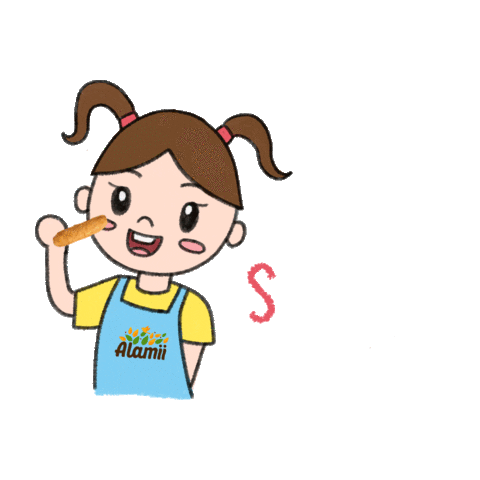 Crunch Eating Sticker by Alamii Food