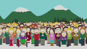 confused crowd GIF by South Park 