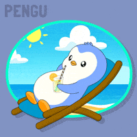 Chilling Good Morning GIF by Pudgy Penguins
