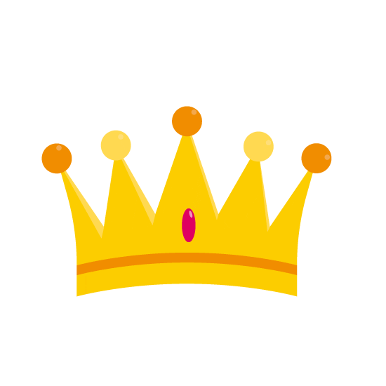 YoungMindsUK yellow queen king crown Sticker