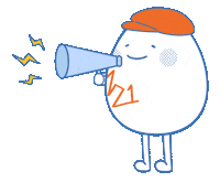 Egg Talking Sticker by M21.hk