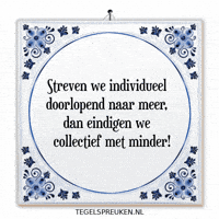 Wijsheid Reflectie GIF by Tegelspreuken.nl