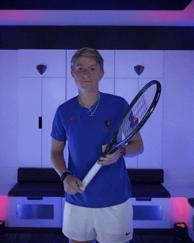 Womens Tennis GIF by DePaul Athletics