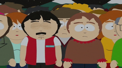 crowd explaining GIF by South Park 