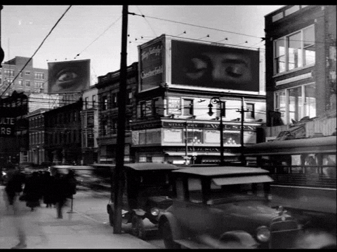 Watching Black And White GIF