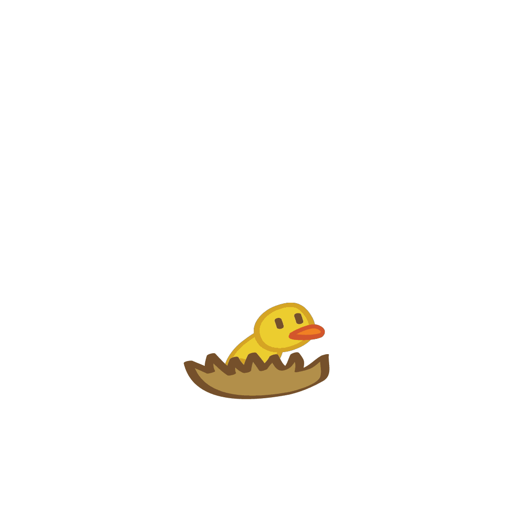 Duck Chick Sticker by Allie the Ellie