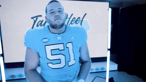 North Carolina Football GIF by UNC Tar Heels
