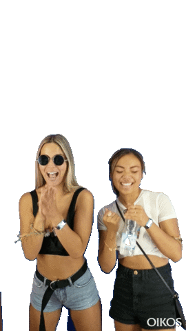 Happy Girls Sticker by Oikos Canada