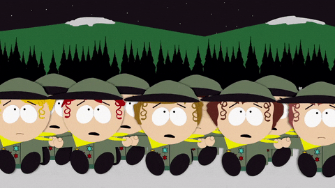 confused boy scouts GIF by South Park 