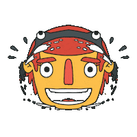 Rip Apart Funny Face Sticker by subtlestrokes