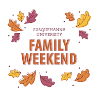 Family Weekend Falling Sticker by Susquehanna University