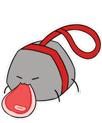 Rock Eating Sticker