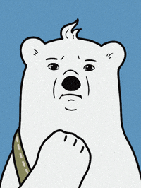 bearlypawsitive fight come on good luck you got this GIF