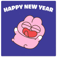 Happy New Year Jump GIF by Zookiz