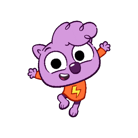 WombatsPBS excited jump cheer pbs Sticker