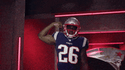 Flexing Sony Michel GIF by New England Patriots