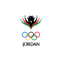 JordanOlympicCommittee jordan sports اللجنة الاولمبية الاردنية jordan olympic joc logo Sticker