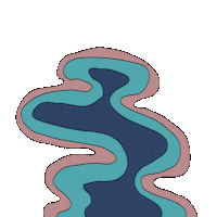 Rainbow Wave Sticker by Woodka