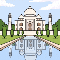 Taj Mahal Love GIF by MESA My Emotional Support Animal