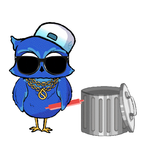 Crypto Trash Sticker by BigBrains