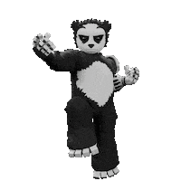 Panda Levitating Sticker by Endangered Labs