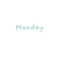 ppomdraws monday lovely working hardwork Sticker