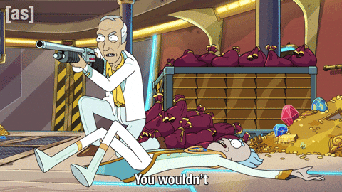 Rick And Morty Gun GIF by Adult Swim