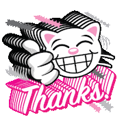 Hello Kitty Thank You Sticker by Pixel Parade App