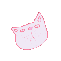 Cat Pink Sticker