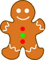 Gingerbread Sticker by Hobbykokken