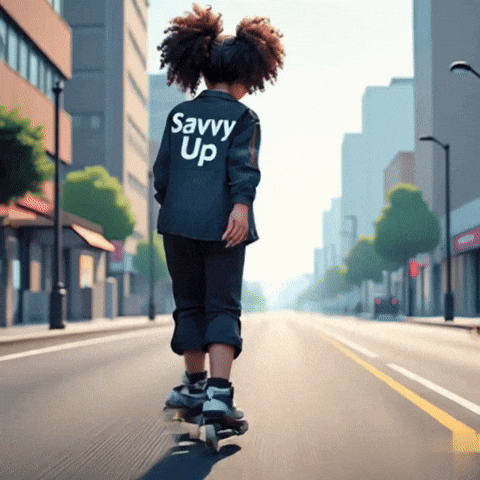 Happy Roller Skating GIF