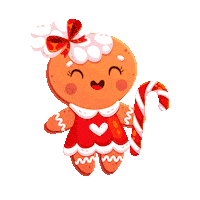 Sweet Girl Christmas Sticker