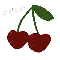 Snack Cherry Sticker by grousseta