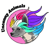 UncannyAnimals dog rainbow groom grooming Sticker