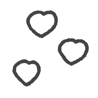 Heart ブラック Sticker