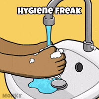Clean Hands September GIF by Wise Monkey Meme