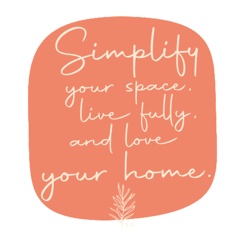 simplespacestl love your home live fully simple space simplespacestl Sticker
