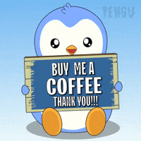 Good Morning Drinking GIF by Pudgy Penguins
