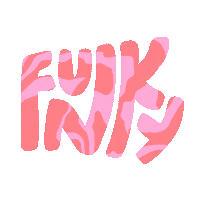 Pink Funk Sticker by Emily Lynn Perelman